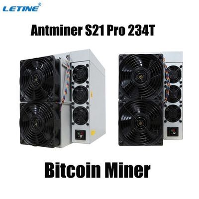 Nouveau Bitmain Asic Antminer S21 Pro 234T 15J/T Bitcoin Miner S21 200T Machine de minage