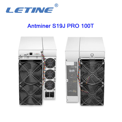 PRO 100T 3050W SHA-256 hashrate de machine d'abattage de Bitcoin d'algorithme de Bitmain Asic Antminer S19J du mineur 100Th/s