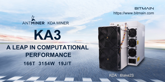 Mineur de pièce de monnaie du refroidissement à l'air d'algorithme de KA3 Bitmain Asic Antminer Blake 2s KDA