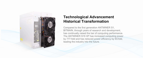 Algorithme Bitmain Asic Antminer de Letine 141Th 3010W Asic Bitmain Antminer S19 XP SHA-256