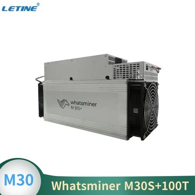 Whatsminer M30S+ de MicroBT extrayant l'algorithme SHA-256 avec un hashrate maximum de la puissance 100Th/s 3400W