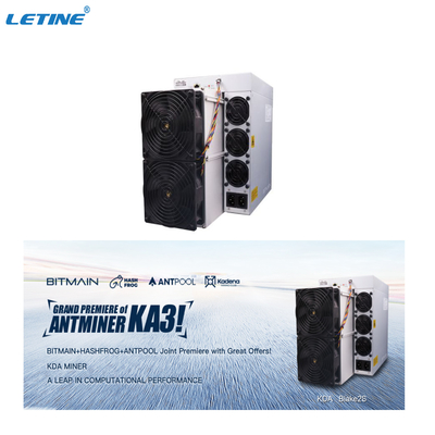Nouvelle machine d'abattage supérieure du mineur KA-3 3154W Kadena de Bitmain Antminer KA3 166T KDA KD6 KD maximum