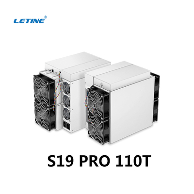 L'antminer de Bitmain s19pro 110T en stock fournissent rapidement la PRO valeur asic du mineur S19
