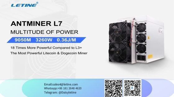 DOGE LTC L7 9050M Asic Mineur Machine Bitmain Antminer L7 9050M 9300M 9500M