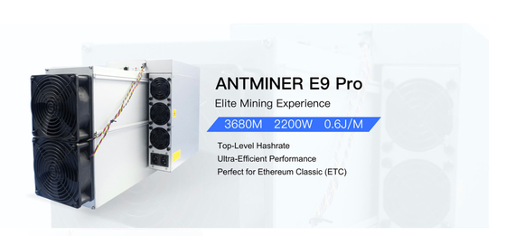 de Pré-ordre pro 3.68G EtHash 3.68Gh/s 7GB Ram High pro etc. Asic d'Antminer E9 mineur A11 du hashrate 2200W E9 pro