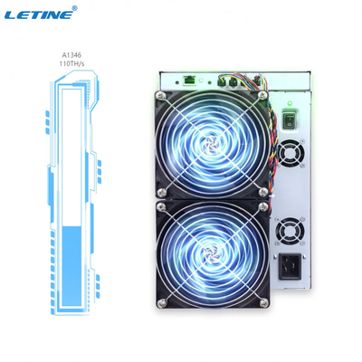 Mineur With Power Supply d'A1346 A1366 Canaan Avalon Miner 1346 110T Bitcoin