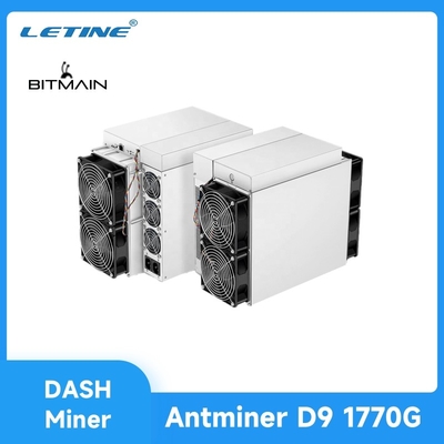 DASH  X11  AIR-COOLING MINER D9 1770G BITMAIN MINING 1.77TH POWER CONSUMPTION 2839W