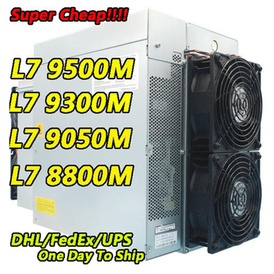Mineur du mineur L7 de refroidissement par l'air de Litecoin Dogecoin Antminer L7 9500M 9300M 9160M 9050M 8800M 8550M Scrypt Algorithm Scrypt