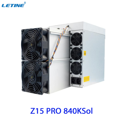 Antminer Z15 pro de Bitmain extrayant l'algorithme d'Equihash avec un hashrate maximum de la puissance 840ksol/s 2560W