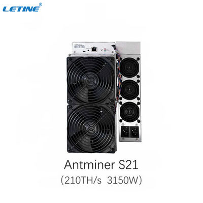 Bitmain Asic Antminer S21 200T 16J/T SHA-256 Blockchain Bitcoin Miner Consommation d'électricité 3550W