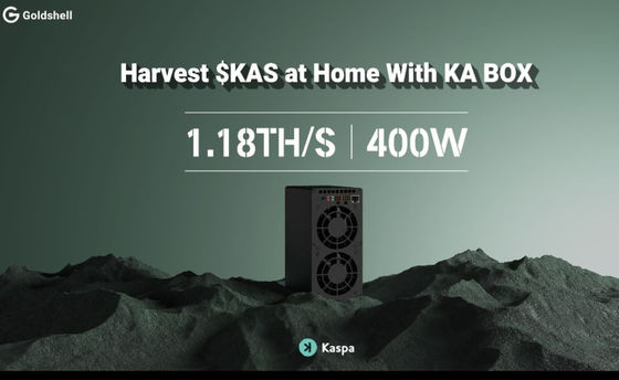 Nouveau Kaspa Miner KA Box Glodshell KA BOX 1.18T 400W pour le mineur Kas