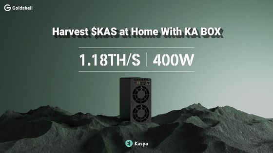 KAS Asic Miner Goldshell KA-BOX 1.18Th/s KHeavyHash Algoritme Kaspa Machine minière Antminer KS5 KS3 Glacier KS3M