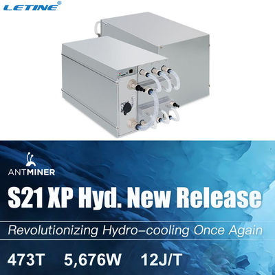Bitmain Antminer S21XP Hydro Modèle de refroidissement hydraulique 473T Efficacité 12 J/TH S21 XP 270T Bitcoin Miner 300T Coolin d'immersion