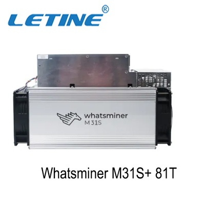 machine d'abattage de pièce de monnaie du mineur BTC du mineur SHA-256 BTC Asic de 81T Whatsminer M31s+ M31s
