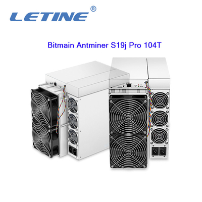 PRO 104T Sha-256 BTB Aisc Miner3068W Hashrate 104T mineur de Bitmain Asic Antminer S19J