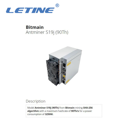 Bitmain Asic Antminer S19J 90T 3100W pour le mineur S19J PRO 104T S19 PRO 110T Ant Miner de BTC Bitcoin