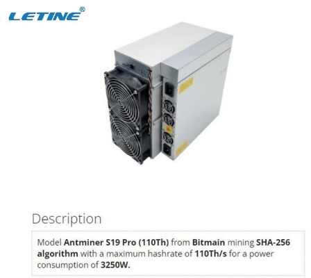 Mineur 3355W de chaîne de bloc d'algorithme de Bitcoin Miner S19j Pro+ 122T SHA 256 de mineur de Bitmain BTC