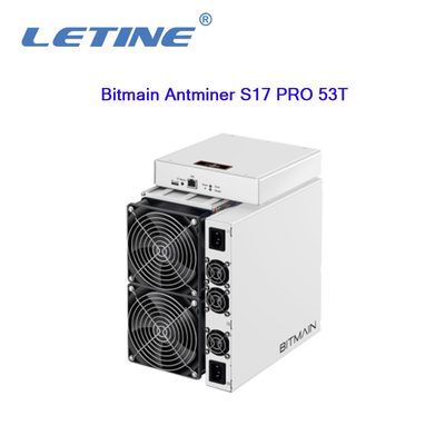 Antminer S17 pro (53Th) Bitmain extrayant le mineur Hashrate de l'algorithme SHA-256 de 64Th/s 2094W