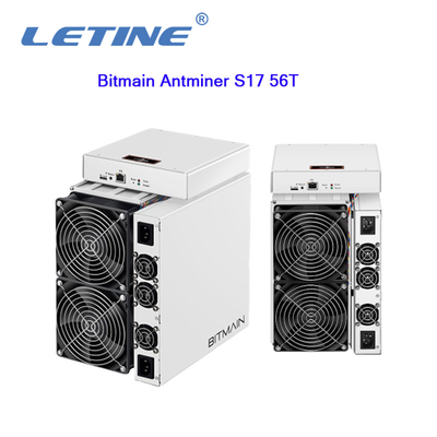 Mineur de la machine d'abattage de Bitmain Antminer S17 56T 2520W BTC d'occasion T17 64T S17+ 73T 76T Asic