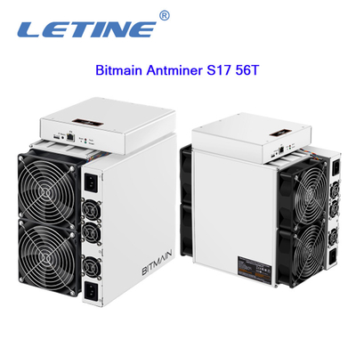 Mineur de la machine d'abattage de Bitmain Antminer S17 56T 2520W BTC d'occasion T17 64T S17+ 73T 76T Asic