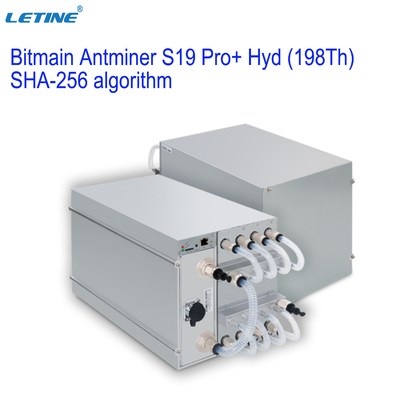 L'hydraulique 198Th de Bitmain Asic Antminer Bitmain Antminer S19 Pro+ de l'algorithme SHA-256