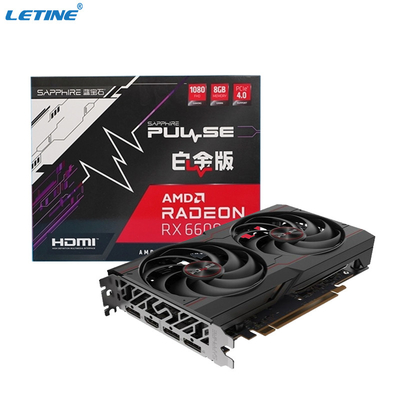 Non carte graphique de Video Card Sapphire Radeon RX 6600 8G GDDR6 256bit de mineur de LHR GPU