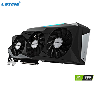 Fans de la carte graphique 3 WINDFORCE d'OC 12G de jeu de GeForce RTX 3080 de gigaoctet
