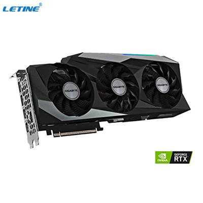 Fans de la carte graphique 3 WINDFORCE d'OC 12G de jeu de GeForce RTX 3080 de gigaoctet
