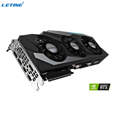 Fans de la carte graphique 3 WINDFORCE d'OC 12G de jeu de GeForce RTX 3080 de gigaoctet