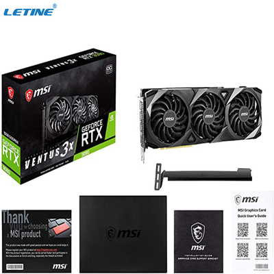 Cartes graphiques de l'interface 8gb de Graphic Card HDMI de mineur de MSI GeForce RTX 3080 VENTUS 3X 10GB GDDR6X