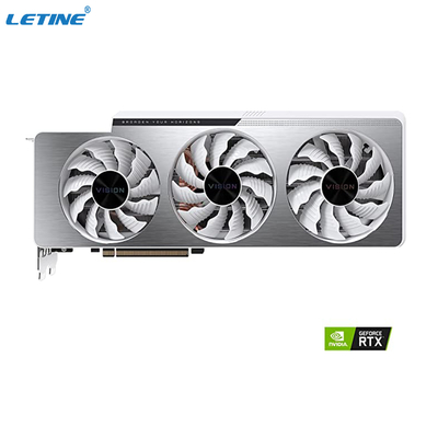 Carte graphique du rtx 3070 argentés d'OC 8G de vision de Ti de GeForce RTX 3070 de GIGAOCTET de Graphic Card de mineur de couleur