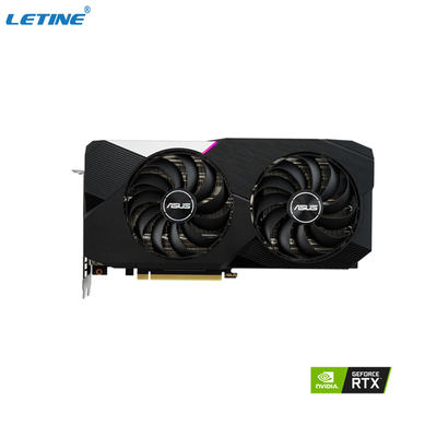 Carte graphique ASUS DUAL-RTX3060TI-O8G-V2 de jeu de Hashrate de serrure