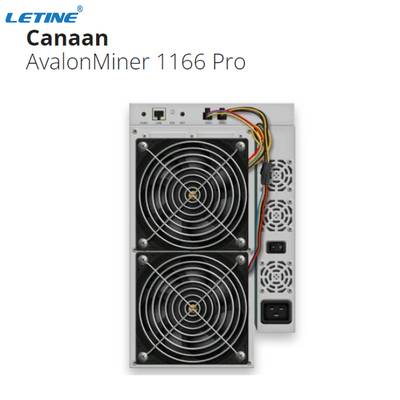 Crypto BTC interface d'Ethernet du Th 3400W de Canaan Avalon 1166pro 81 de mineur de SHA 256