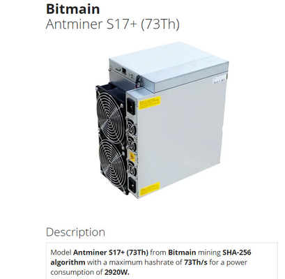 BTC Coins Bitcoin Mining Machine Bitmain Antminer S17 + 73T PSU Attaché