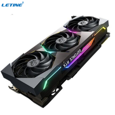 Le mineur Graphic Card RTX 3090TI Msi SUPRIM X 24GB GDDR6X 384 de 3 fans a mordu 480W