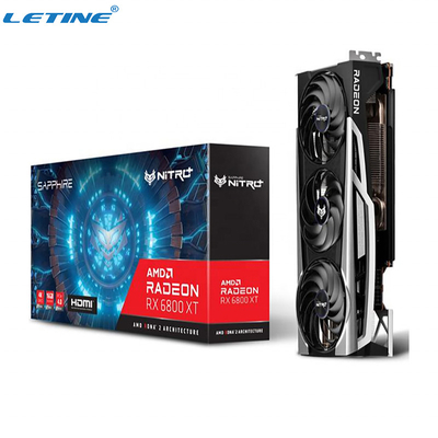 Carte graphique de extraction Sapphire Nitro + Radeon Rx 6800 Xt OC 16g Gddr6 d'Ethereum Amd