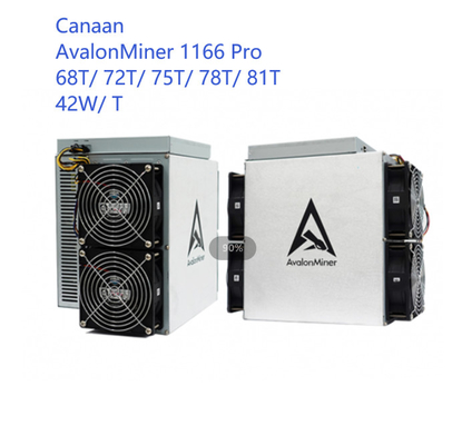 Mineur Canaan Avalon d'occasion de Bitcoin 1166 pro 68T 72T 75T 78T 81T 42W par T