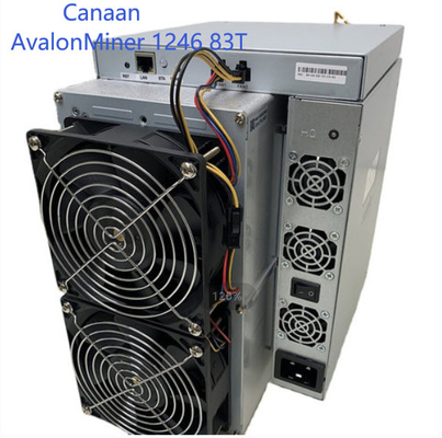 Algorithme de Machine SHA 256 de mineur d'Avalon 1246 83T Bitcoin 38W rentable par T