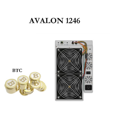 Algorithme de Canaan Avalon 1246 87T SHA 256 de mineur d'A1246 87T BTC Asic