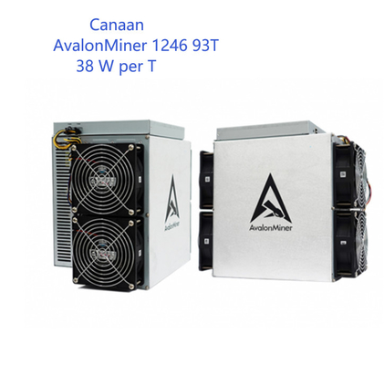 1246 algorithme 38W de 93T Canaan Avalonminer SHA 256 par mineur A1246 93T de T BTC Asic